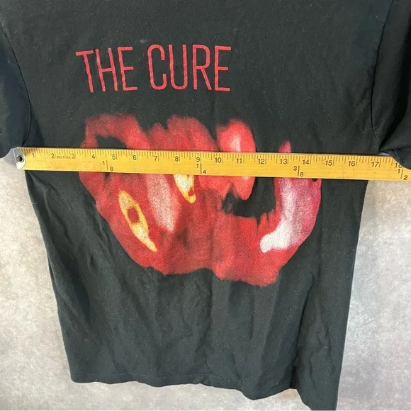 🔺SOLD🔺 The Cure Shirt Unisex Medium M Black Red Big Logo Graphics 80s Band Tee - Picture 4 of 6